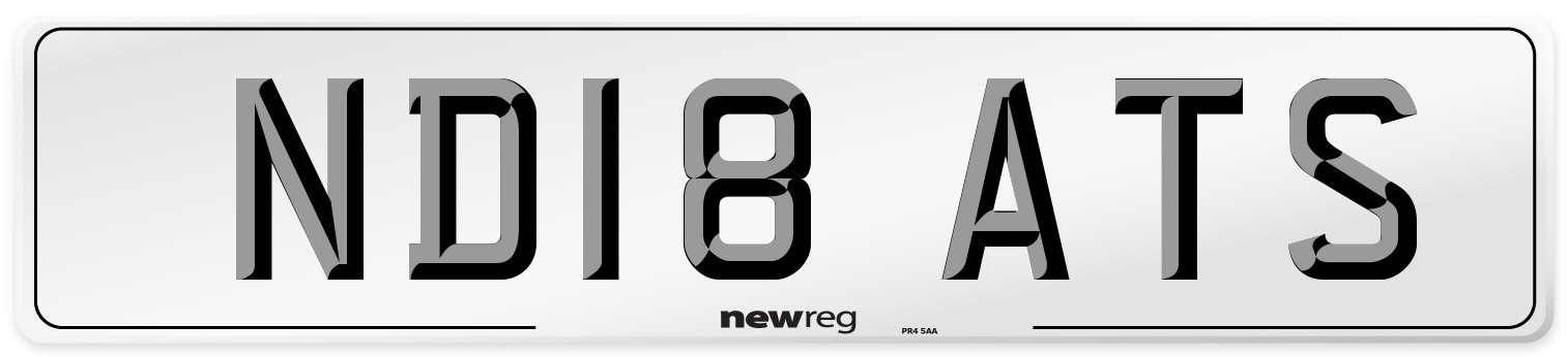 ND18 ATS Number Plate from New Reg